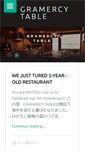 Mobile Screenshot of gramercytable.com