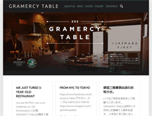 Tablet Screenshot of gramercytable.com